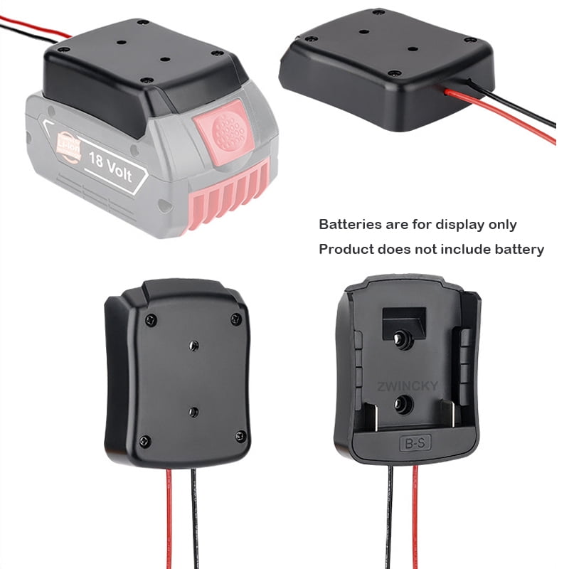 DIY Battery Adapters For Makita/Bosch/Milwaukee/Dewalt/Black&Decker/Ryobi 18V Power Connector Adapter Dock Holder 14 Awg Wires
