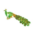 thumbnail image 3 of Milageto Peacock Trinket Box Good Enameled Jewelry Box for Necklace Bracelet Earrings Green, 3 of 8