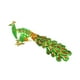 thumbnail image 3 of Joyero de pavo real, joyero esmaltado, joyero decorativo adornado. Verde, 3 of 9