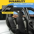 thumbnail image 3 of LINGVIDO Car Seat Covers, Breathable and Waterproof Faux Leather Automotive Seat Covers for Cars SUV Truck Sedan,Universal Driver Seat Cover with Backrest (Front Seat, Beige), 3 of 6