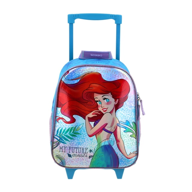 Mochila Chica Kinder Con Ruedas Chenson Disney Ariel PR70954-9 ARSK