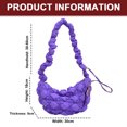 thumbnail image 2 of Puffer Tote Bag for Women Puffer Bag Lightweight Padding Shoulder Bag puffer hobo handbag 2023 cloud pleated quilted bag - purple, 2 of 5