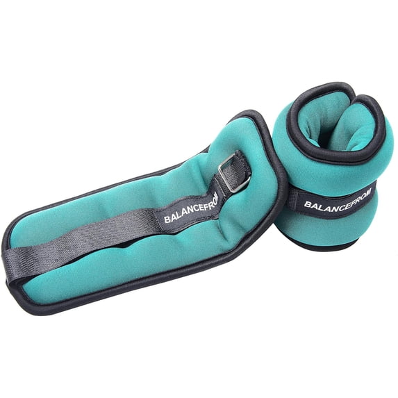 Open Box BalanceFrom Fully Adjustable Ankle Wrist Arm Leg Weights, Pair