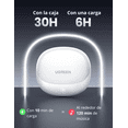 thumbnail image 4 of Audífonos Inalámbricos HiTune H6 PRO UGREEN con cancelación de ruido, 4 of 5