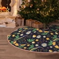 thumbnail image 6 of Daiia Snake And Flower Drawing Merry Christmas Tree Skirt , Xmas Large Lace-up Tree Skirt, Santa Snowflakes Rustic Home Decorations New Year Party Farmhouse Decor-48", 6 of 7