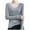Gray, variant on Women Fall and Winter Blouse,Women Casual Tops,Bixock Women Tops Solid Color Long Sleeve Fitted Inner Wear Brushed Warm Top Casual Blouse for Women