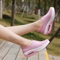 thumbnail image 5 of Domuza Orthopedic Casual Shoes for Women Arch Support Slip on Non Slip Tennis Shoes Breathable Mesh Stretch Volleyball Shoes Soft 2026 New Foam Shoes Light pink 5.5（EU-36）, 5 of 6