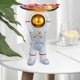 thumbnail image 4 of Bandeja de almacenamiento de estatua de astronauti Contenedor misceláneo, grabado de estatuilla de astronauti de resina para la decoración de la Dorado Macarena Estatuilla de estatua de astronauta, 4 of 7