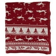 thumbnail image 3 of Fennco Styles Reversible Christmas Design Knitted Throw Blanket 50" W x 60" L, 3 of 5