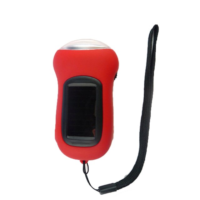 Lampe de Poche Mini 3 LED Solaire Rechargeable pour Tente Extérieure Camping Portable