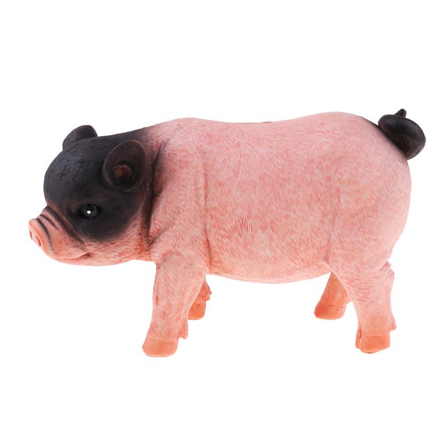 Adornos decorativos caseros de de ahorro de animal de cerdo de Polyresin Manchado Hugo Hucha animal
