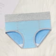 thumbnail image 2 of TNOBHG Women Breathable Briefs Women's Breathable Briefs Double Layer Crotch Panties High Waist Underwear with Stretch Fabric Covered for Health-conscious, 2 of 8