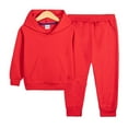 thumbnail image 3 of FNNMNNR 2PCS Kids Toddler Clothes Hoodie Tracksuit Outfits for Boys Girls Fall Sweatshirts Set Pullover Sweatshirt Tops +jogging Pants Unisex Set1-11 Years, 3 of 5