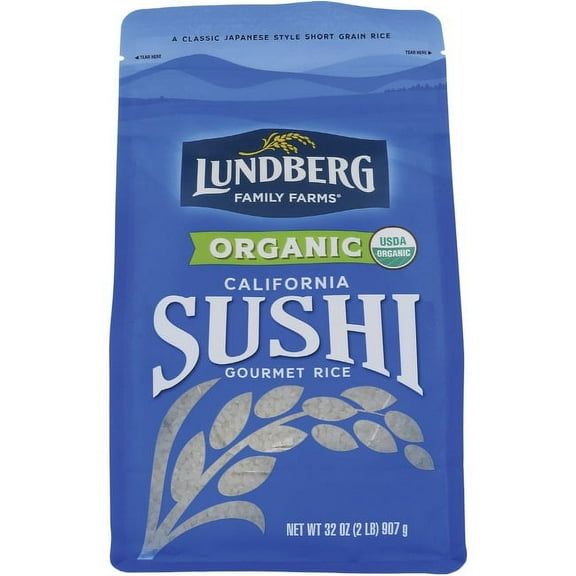 (6 Pack) Lundberg Family Farms California Sushi Rice, 32 oz