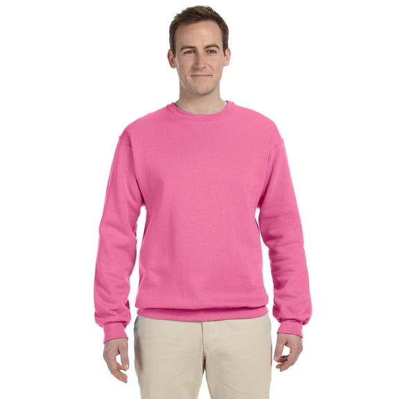 Jerzees Nublend Adult Crewneck Sweatshirt , 562M , Neon Pink , XXX-Large