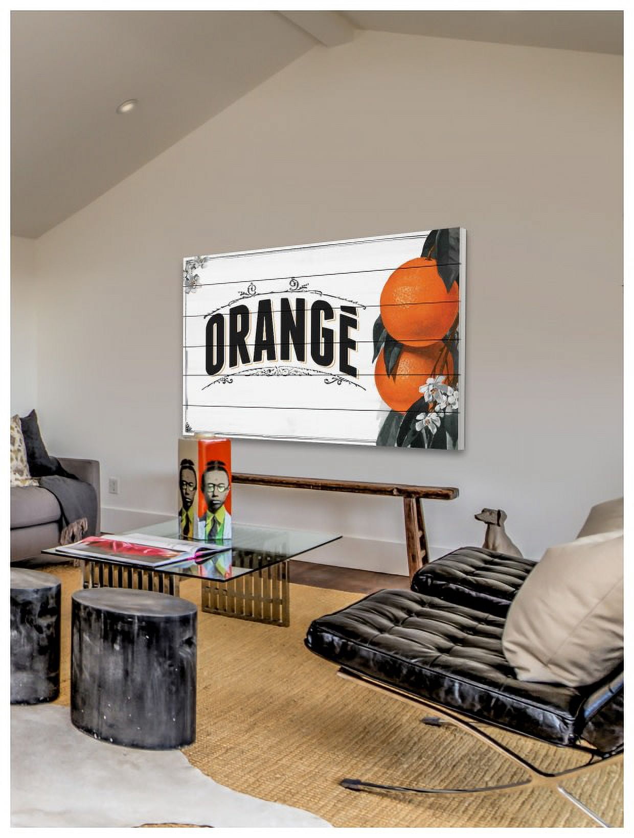 Marmont Hill "French Produce Orange" Painting Print on White Wood
