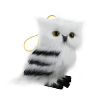Hanging Owl Christmas Ornaments Mini Plush Owl Ornament Christmas Owl Furry Hanging Christmas Tree Decor