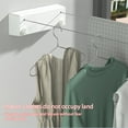 thumbnail image 4 of Cateissary Tendedero retráctil montado en la pared para baño, exterior, balcón, de ropa, línea de secado, secador de cable de acero Almacenamiento y organización del hogar Blanco, 4 of 6
