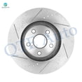 thumbnail image 2 of Set of 4 Front 296mm Drilled Slotted Brake Disc Rotors-Wheel Hub Bearing Assembly For 2002 2003 Toyota Camry, 2 of 10