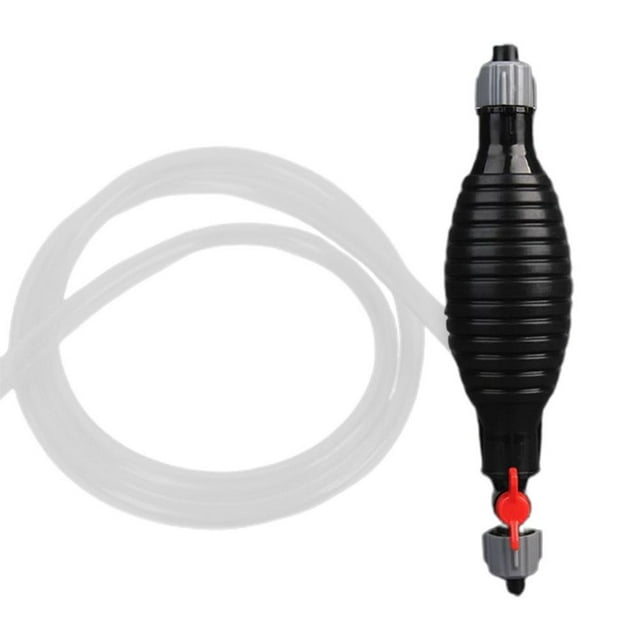Liquid Transfer Siphon Pump, Hand Transfer Pump, Hand Syphon Hose Pump Tool Kit for Gasoline Gas Oil Fuel Petrol Fluid Water Fish Tank