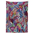 thumbnail image 3 of Ambesonne Abstract Tablecloth Rectangular Table Cover, Funky Modern, 60"x90", Multicolor, 3 of 4