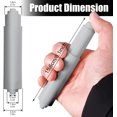 thumbnail image 2 of Toilet Paper Holder, 2Pack Spring-Loaded Toilet Roll Holder, Plastic Toilet Tissue Roll Holder Insert in Household Restaurant Toilet Replacement Roller (Light Gray), 2 of 7