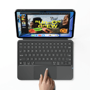 Pekarejue Detachable Keyboard Case Compatible with iPad 11th 2025 (A16) & iPad 10th Generation 2022: Wireless Magnetic, Slim, Shockproof Cover with Trackpad, RGB Backlit, Stand Detach, Removable