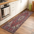 thumbnail image 2 of Runner Rug 2'x6', Farmhouse Boho Washable Non-Slip Hallway Runner Rugs, Red Bohemia Tribal Nation Abstract Art Bedside Rugs Floor Mats Carpet Runners for Kitchen Bathroom Laundry Room, 2 of 8