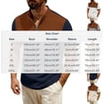 thumbnail image 2 of Paiwinds Men's Color Block Short Sleeve Half-Zip Stand Collar Pocket Casual Sportswear T-Shirt, 2 of 9
