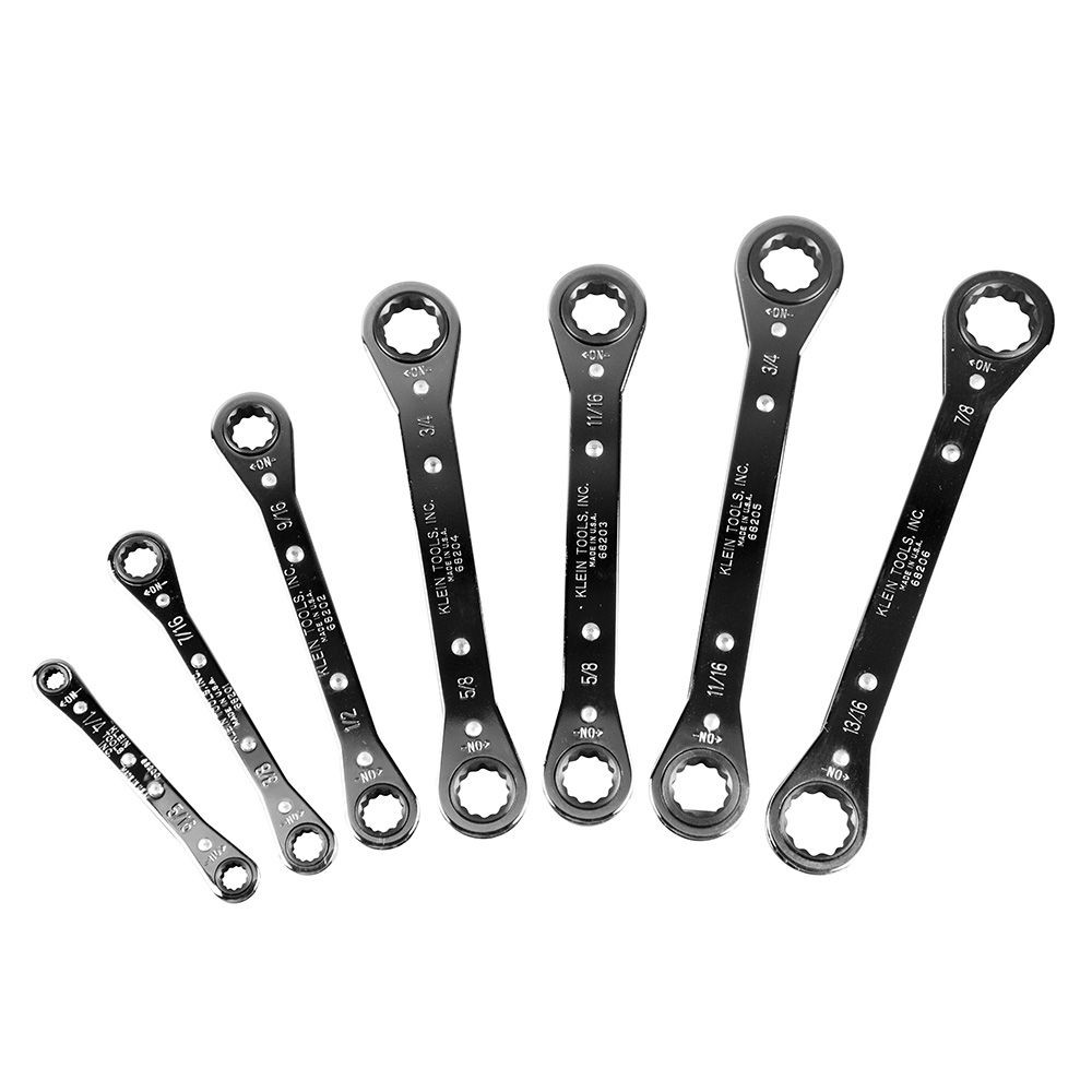 Klein Tools 7 Piece Ratcheting Box Wrench Set