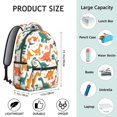 thumbnail image 6 of Cute Dinosaur Pattern Backpack for School,Cute School Bag,Schoolbag with Adjustable Shoulder Straps & Padded Back,15.3"x11"x7.1".﻿, 6 of 6