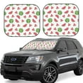 thumbnail image 2 of Daiia Hand Drawn Watermelon 2PCS Car Windshield Sun Shade, Foldable Sun Shield for Car Front Window, Auto Sun Blocker Visor Protector Universal for Truck SUV Pickup-Large, 2 of 7