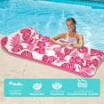thumbnail image 3 of 73 x 34in Inflatable Pool Float Adults Floating Pool Lounge for Lake Beach Swimming Pool Fun, Red, 3 of 9