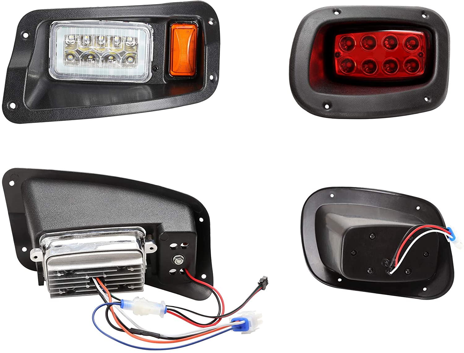 特価10L0L ゴルフカート デラックスLEDヘッドライトテールライトキット EZGO TXT用 日中ランニングランプ ローハイビーム