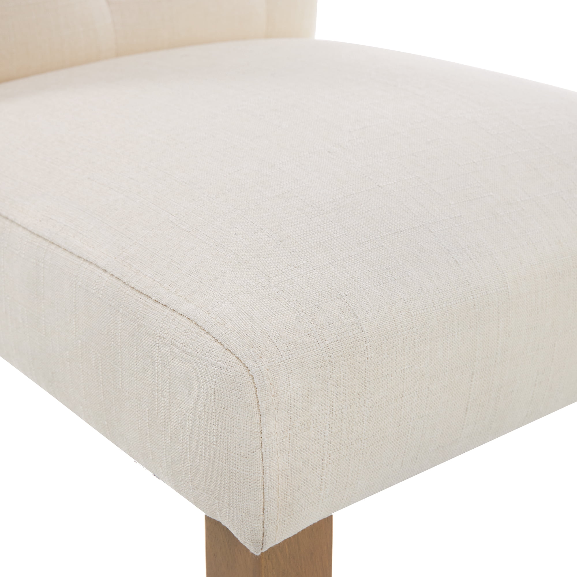 Finch Westport Tufted Armless Dining Side Chairs, Vintage Cream (Set of 2)