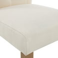 thumbnail image 5 of Finch Westport Tufted Armless Dining Side Chairs, Vintage Cream (Set of 2), 5 of 11