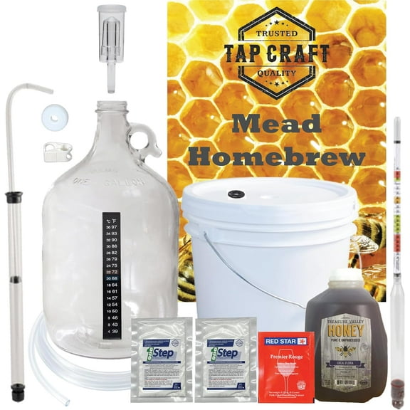 Homebrewstuff 1 Gallon Premium Table Top Nano-Meadery Mead Kit, Wine, Home Brewing