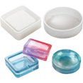 thumbnail image 2 of Inteprter Moldes para fundición de resina, herramienta de fabricación de joyas de silicona, Cenicero, DIY, maceta, molde para Base, decoraciones, Artesanía cuadrado Inteprter HA060865-01, 2 of 6