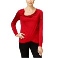 thumbnail image 2 of INC Blusa metálica para mujer, roja, mediana, 2 of 2