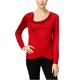 thumbnail image 2 of INC Blusa metálica para mujer, roja, mediana, 2 of 2