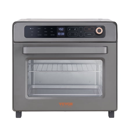 12-in-1 Multi-Function Air Fryer Toaster Oven Combo, 25L Large Capacity, 1700W Powerful Convection Countertop Oven with Grill & Accessories, Stainless Steel, Perfect for Family & Commercial Use