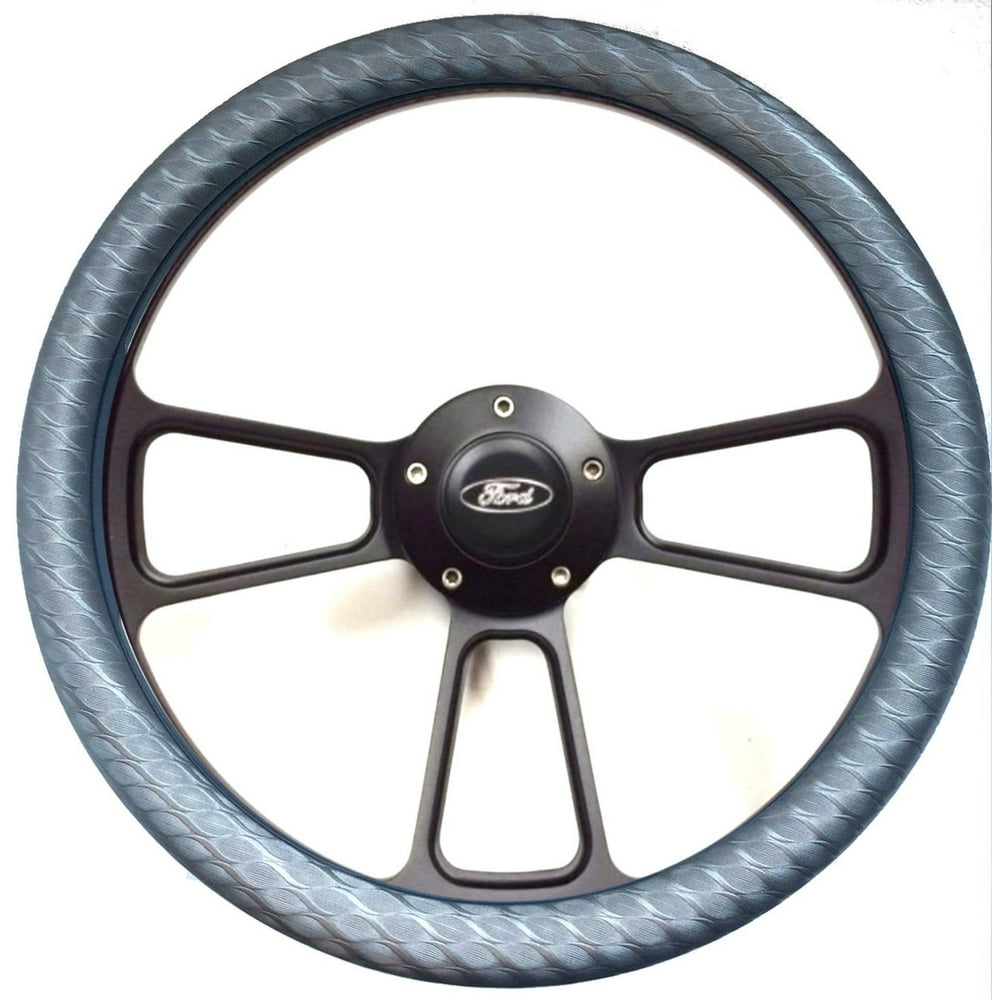 Ford Hot Rod Street Rod Steering Wheel Kit Titanium/Black Ididit