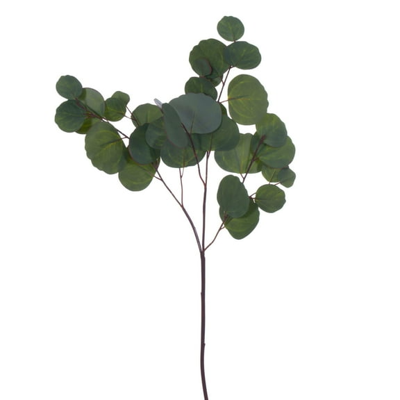 Vickerman 28" Artificial Green Silver Dollar Populus Eucalyptus Spray. 2 Sprays In A Bag.