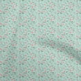 thumbnail image 1 of oneOone Polyester Spandex Dusty Teal Green Fabric Floral Sewing Fabric By The Yard Printed Diy Clothing Sewing Supplies 56 Inch Wide, 1 of 5