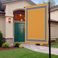 thumbnail image 3 of Garden Flag Double-Side Printed House Flag Geometric Greek Key Design Yard Flag Yellow Welcome Banner Decor Outdoor Holiday Decorations 28*40in, 3 of 8