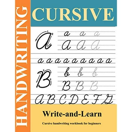 Cursive Handwriting Workbook for Beginners: Cursive Letters Tracing ...