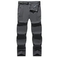 thumbnail image 4 of Qgtaibl Men's Cargo Athletic Pants Elastic Waist Straight Leg Hiking Pant Big and Tall Outdoor Active Trouser with Pockets Gray (Mens S), 4 of 4
