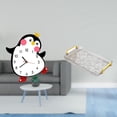 thumbnail image 2 of Reloj de pared silencioso, decorativo, bandeja rectangular para servir, bandeja de almacenamiento, tocador de baño con asas cómodas, material adecuado, 2 of 8