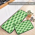 thumbnail image 5 of Dreamtimes Lucky Clover Kitchen Rugs Door Mat 2PCS,Carpet Front Entrance Non-Slip Relieve Fatigue Washable Floor Mat for St. Patrick's Day Kitchen Bedroom Porch, 5 of 7