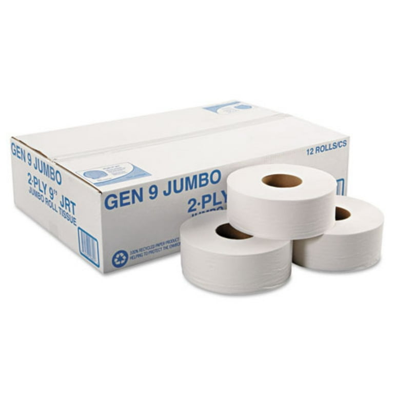 Jumbo Bath Tissue, Septic Safe, 2-Ply, White, 3.3 Jumbo Bath Tissue, Septic Safe, 2-Ply, White, 3.3